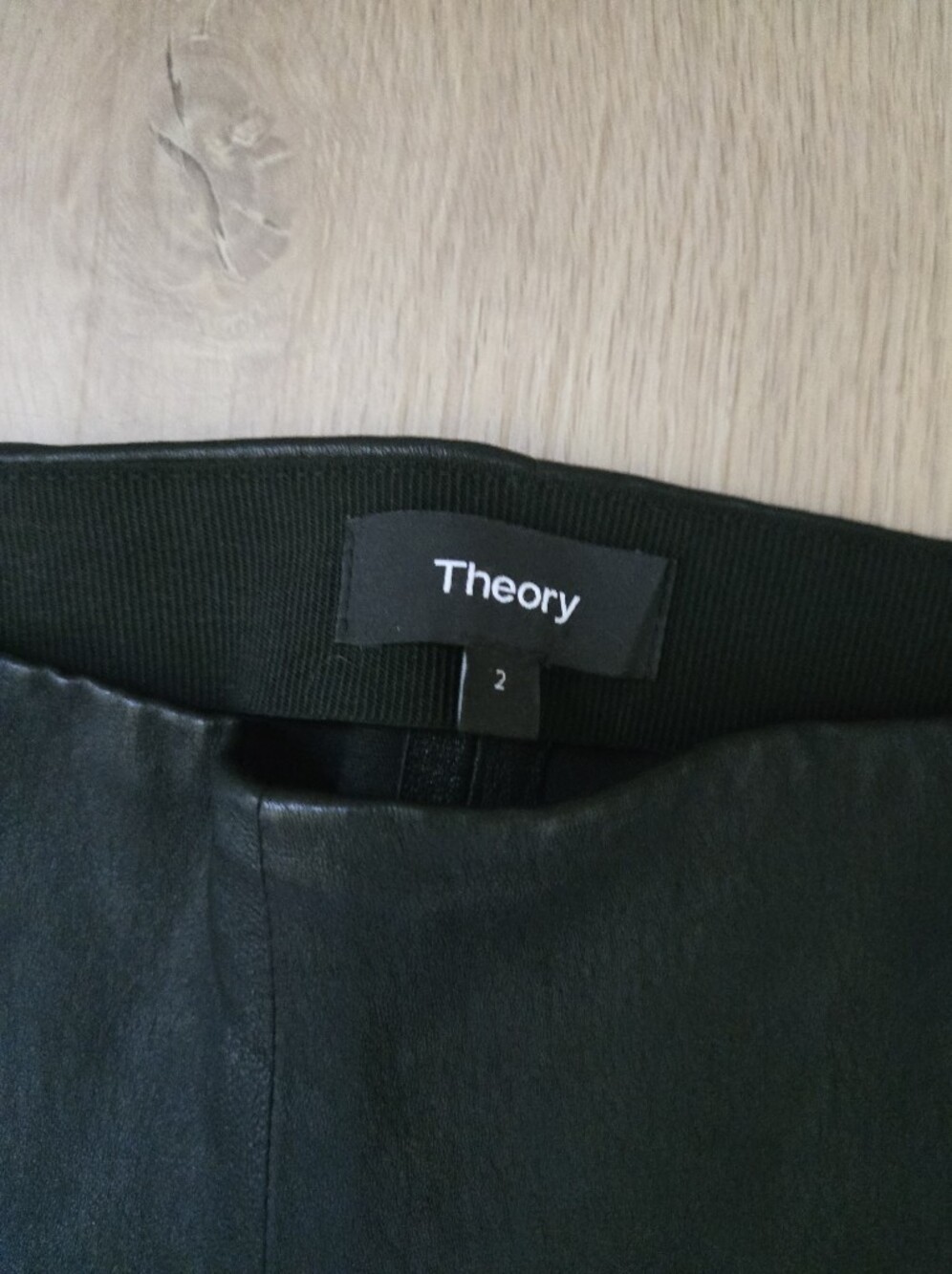 NWOT THEORY Skinny Lamb Leather Pants Size 2 - Picture 7 of 12